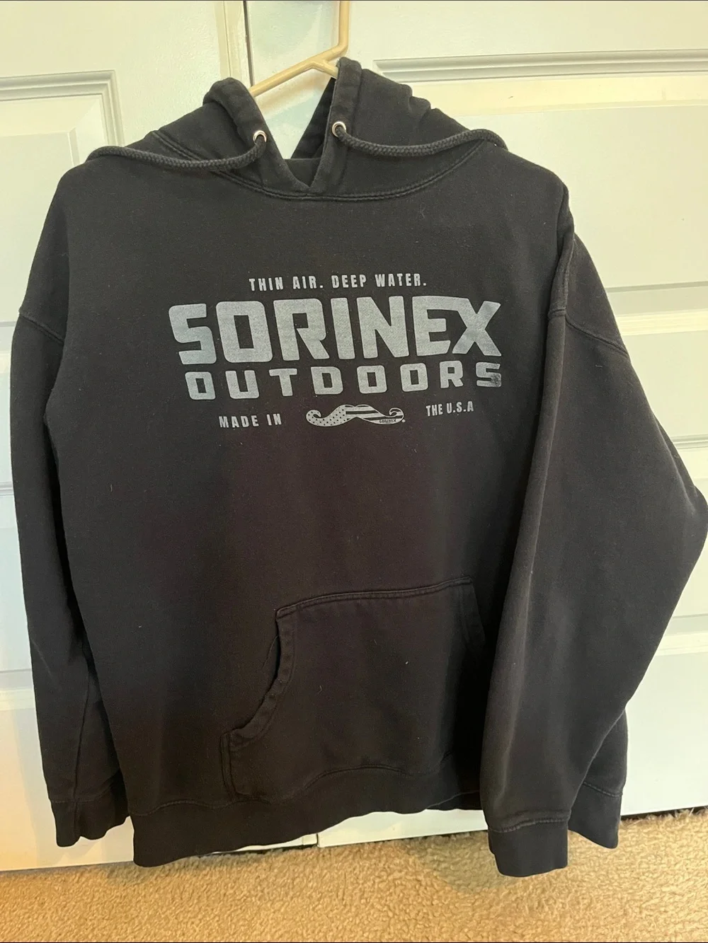 Sorinex Outdoors Men's Black Logo Hoodie - Picture 1 of 4